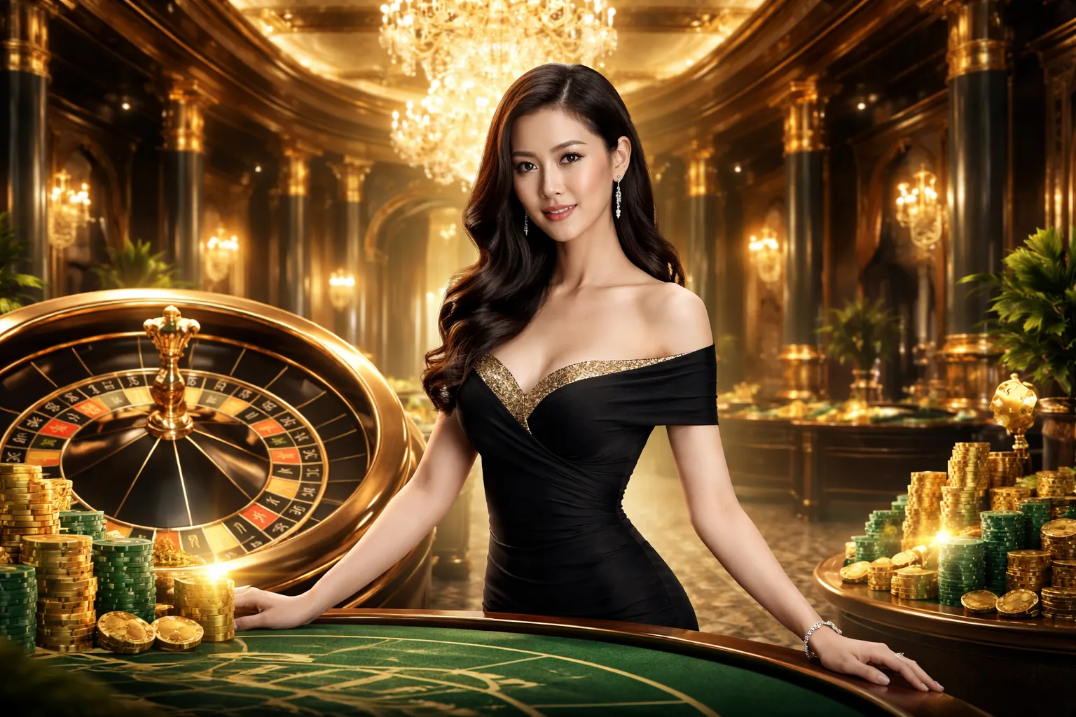 Bàn Baccarat tại casino trực tuyến Awin68
